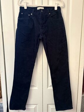 GAP blue corduroy pants with a straight leg